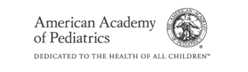 The american academy of pediatrics logo is dedicated to the health of all children.