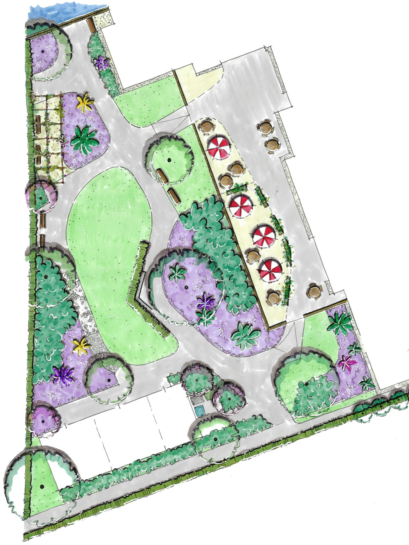 Schetsontwerp beleeftuin, Gouda