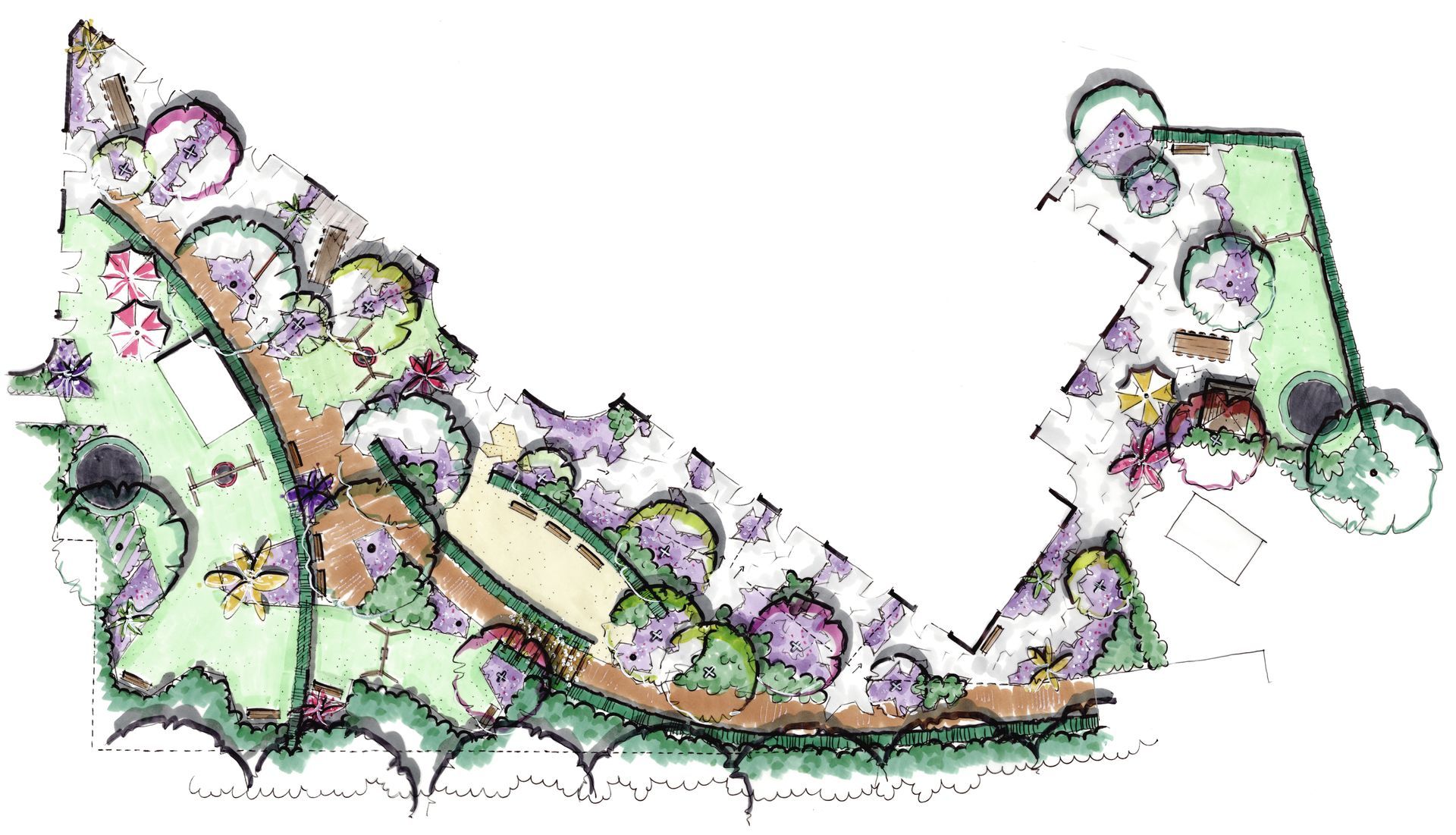 Schetsontwerp beleeftuin, Bodegraven