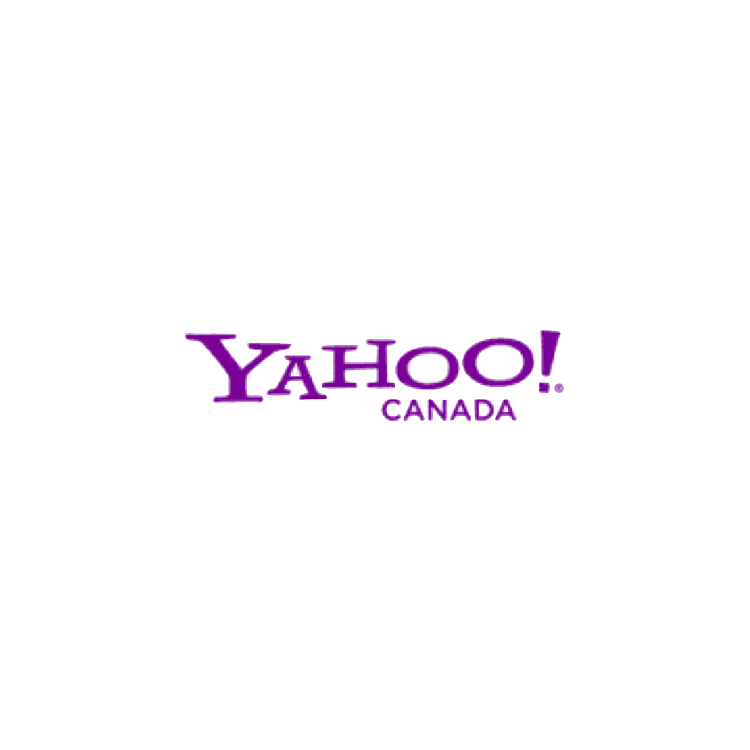Yahoo! Canada logo in purple on white background.