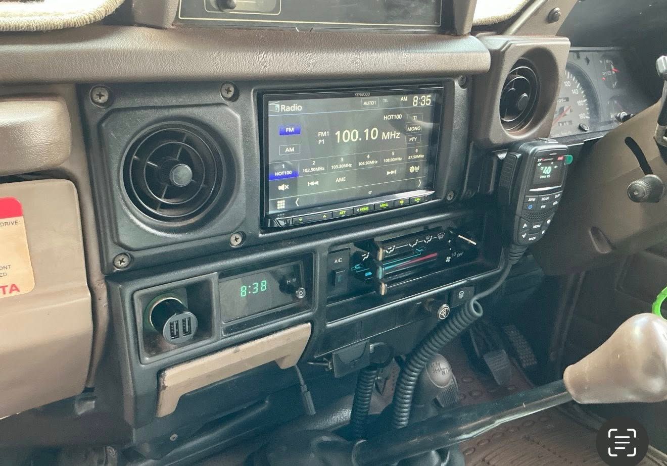 Dashboard of a Vintage Land Cruiser With Aftermarket Stereo — Prestige Automotive NT In Palmerston, NT