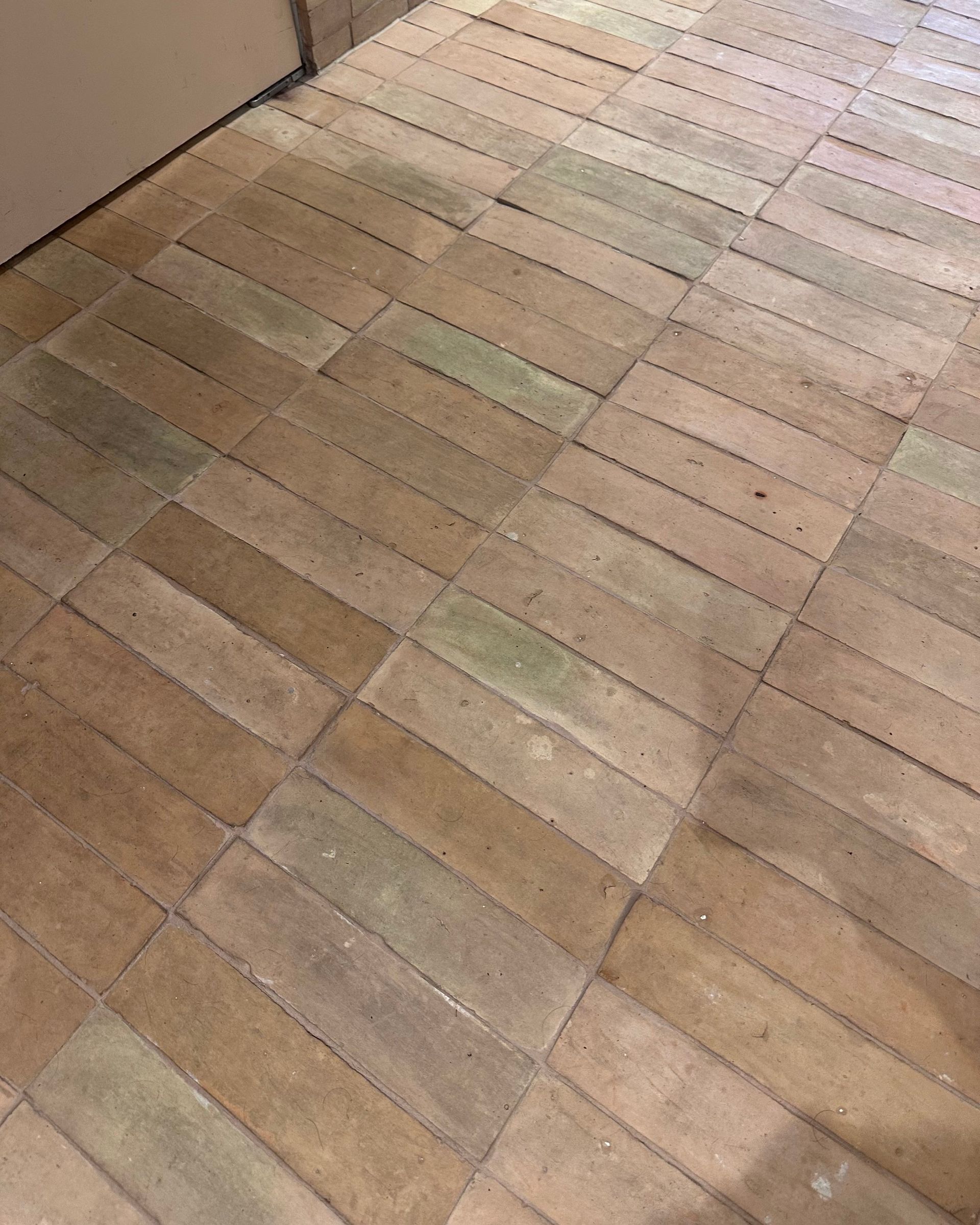 Tan Brick Floor Tiles in a Diagonal Pattern — Stone Arc in Kincumber, NSW