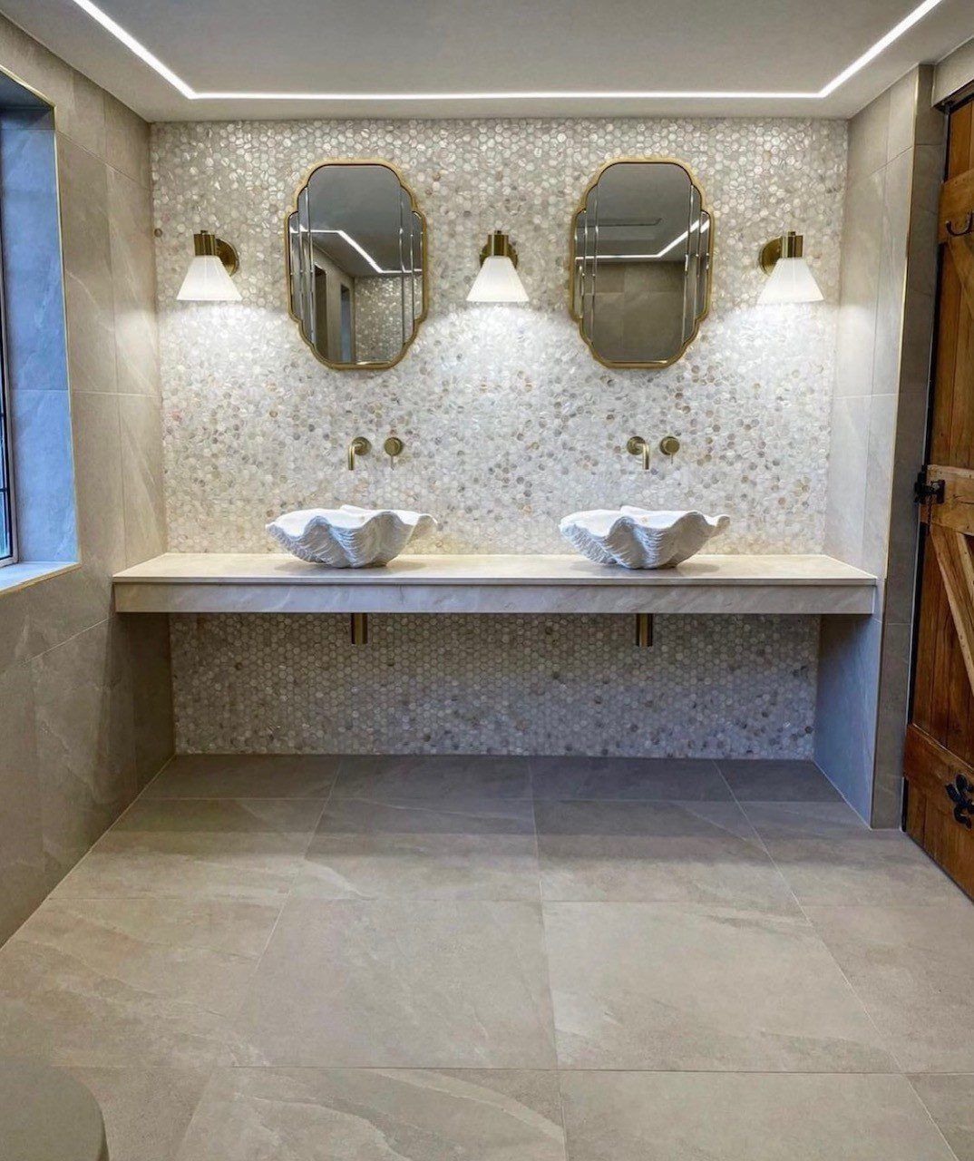 Mother Of Pearl Tiles — Stone Arc in Kincumber, NSW