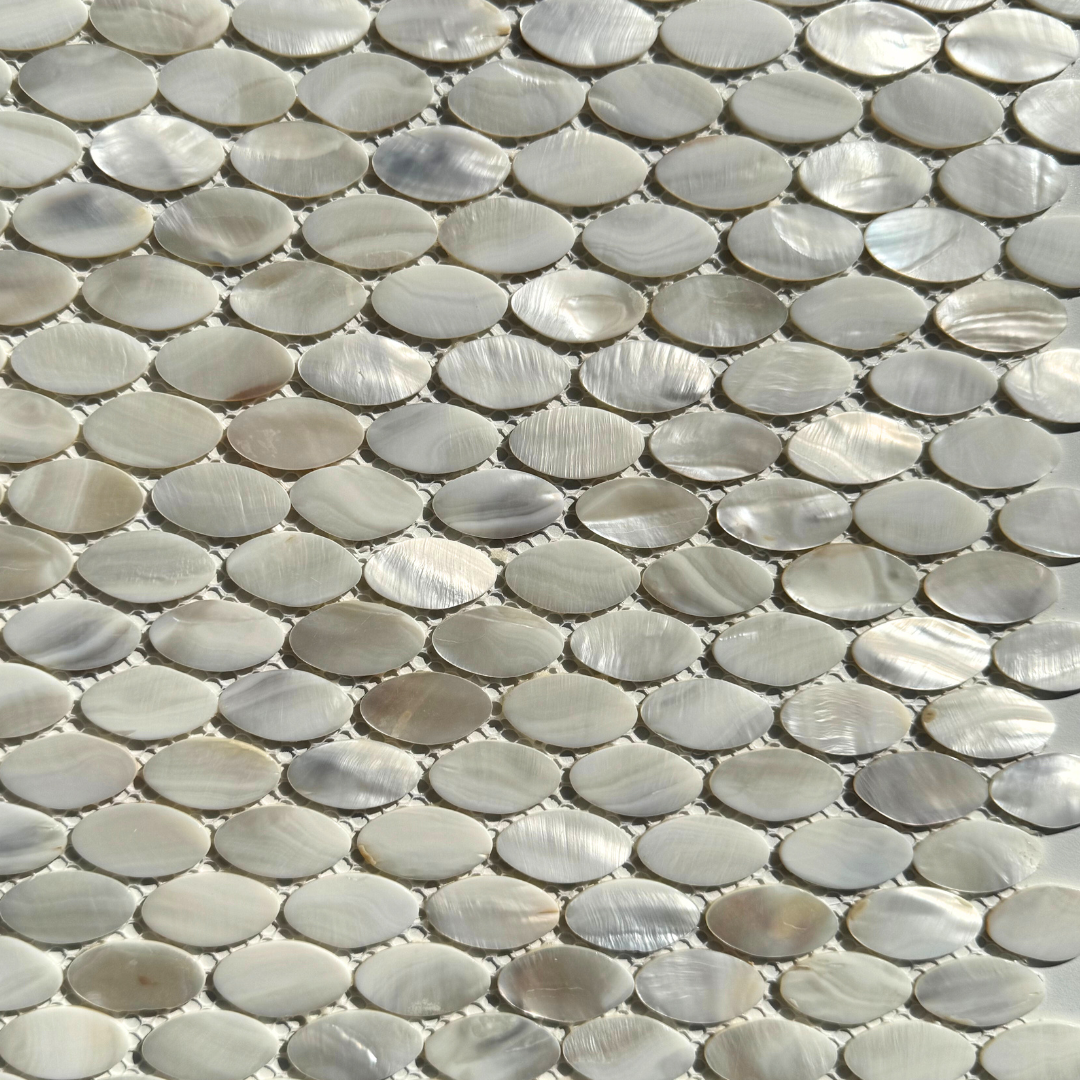 Mother Of Pearl Tiles — Stone Arc in Kincumber, NSW