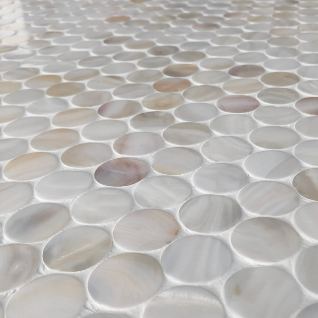 Mother Of Pearl Tiles — Stone Arc in Kincumber, NSW