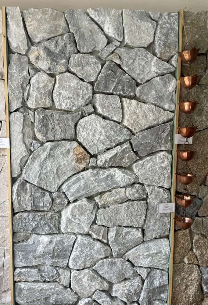 Gray Stone Wall With Irregular Shapes, Possibly for a Facade — Stone Arc in Kincumber, NSW
