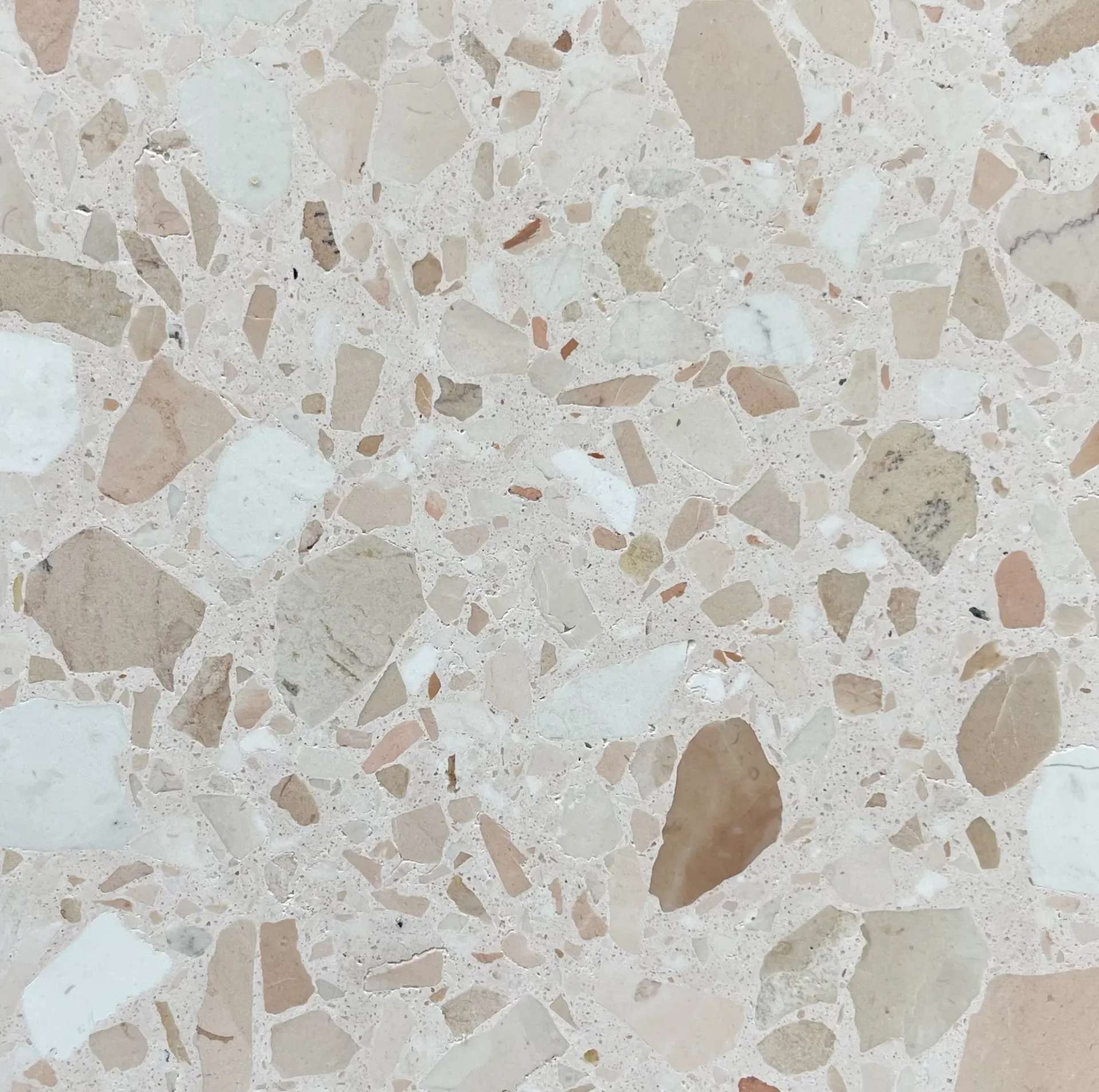 Pink and Beige Terrazzo Tile With Mixed-size Chips — Stone Arc in Kincumber, NSW