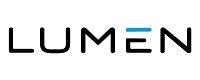 The Lumen logo, featuring black, stylized sans-serif lettering with a horizontal light blue bar above the letter E.