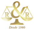 Logotipo dorado con escamas, símbolo & y dos 