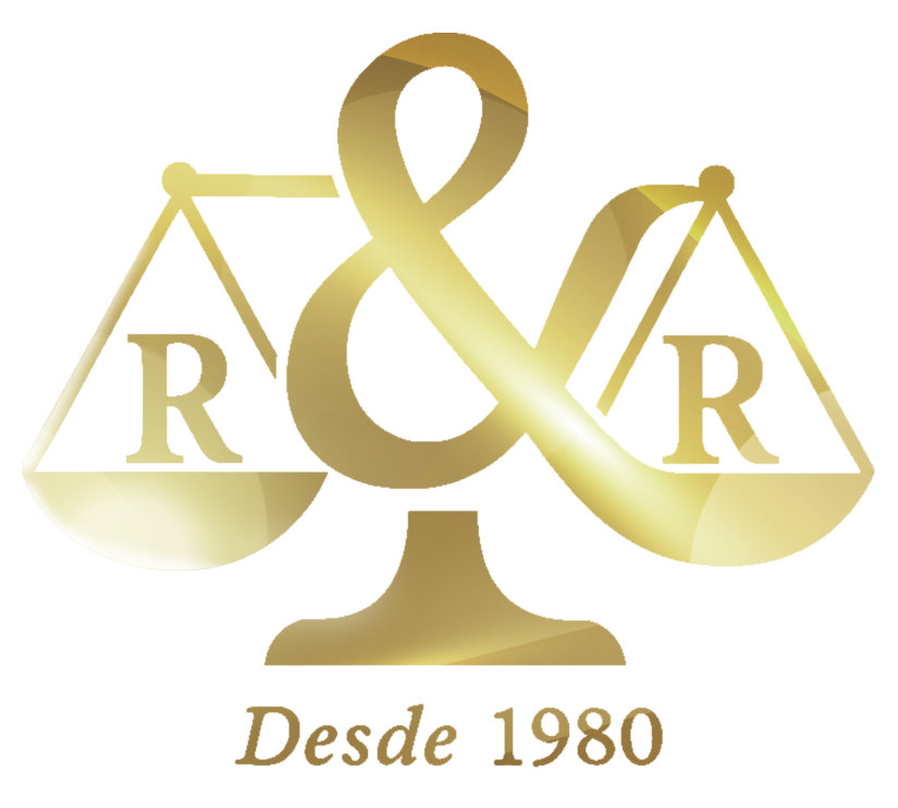 Logotipo dorado con escamas, símbolo & y dos 