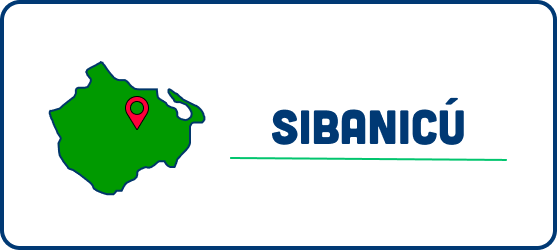 A map of sibanicu with a red pin on it.