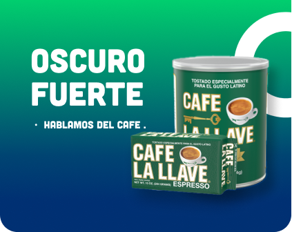 Two cans of cafe la llave espresso on a blue background