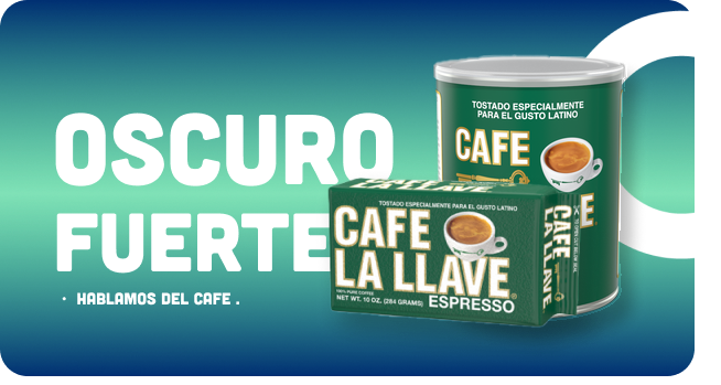 Two cans of cafe la llave espresso on a blue background
