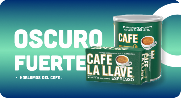 Two cans of cafe la llave espresso on a blue background