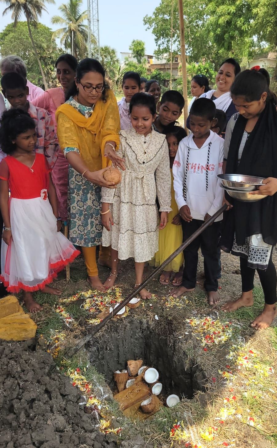 Ceremony for laying of first stone