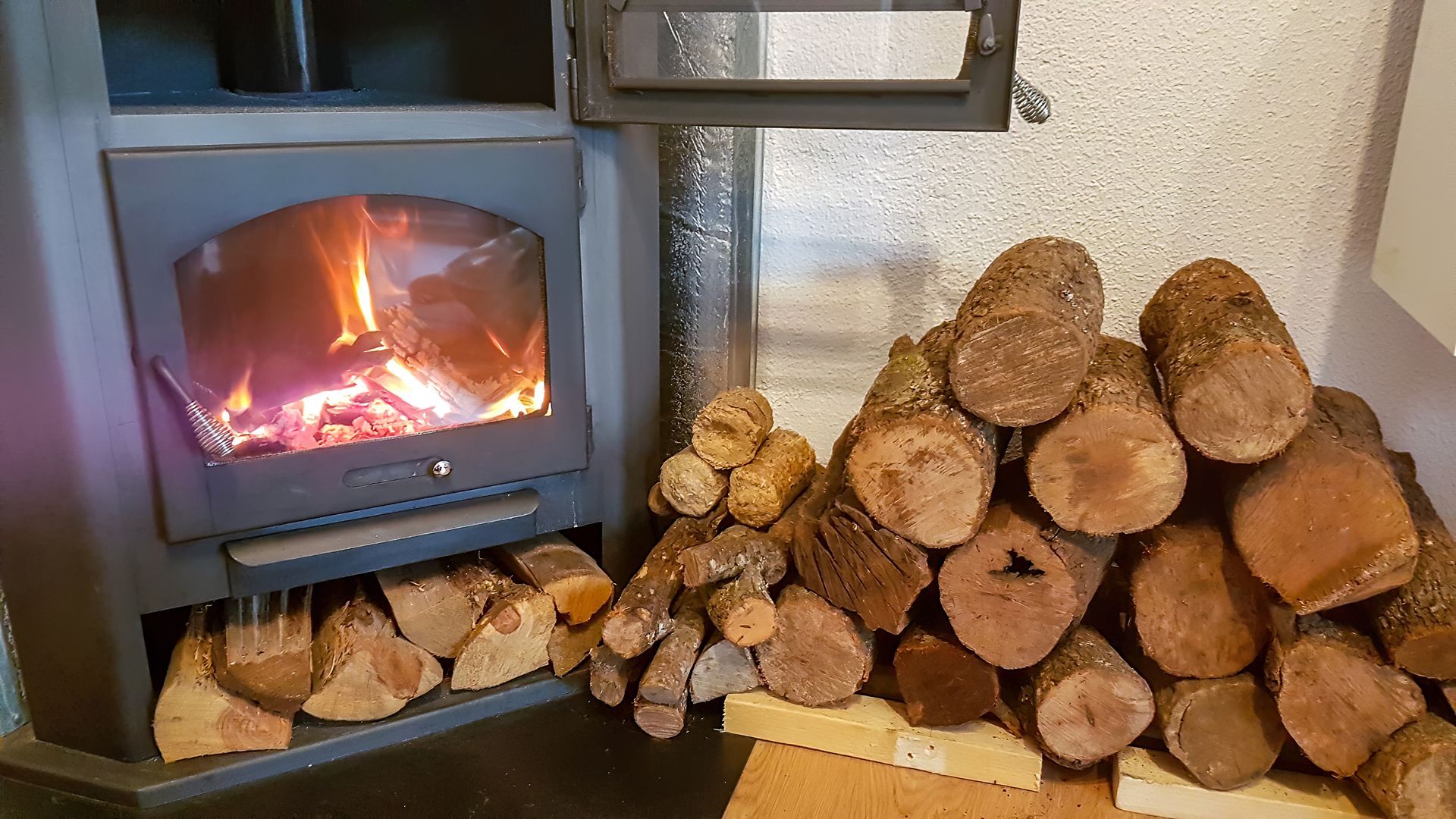 Logs Of Firewood Stacked — Virginia Beach, VA — Bishops Tree Service Inc