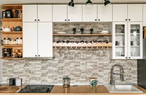 Installed Kitchen Backsplash — Belton, TX — Universal Stones