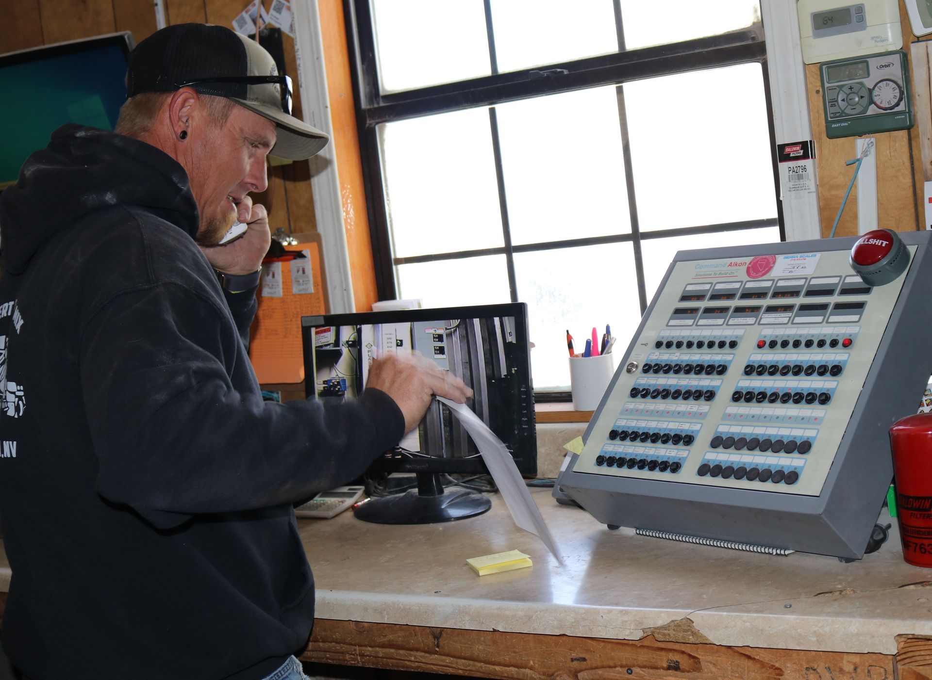 Ready Mix Cement batch plant controls.
