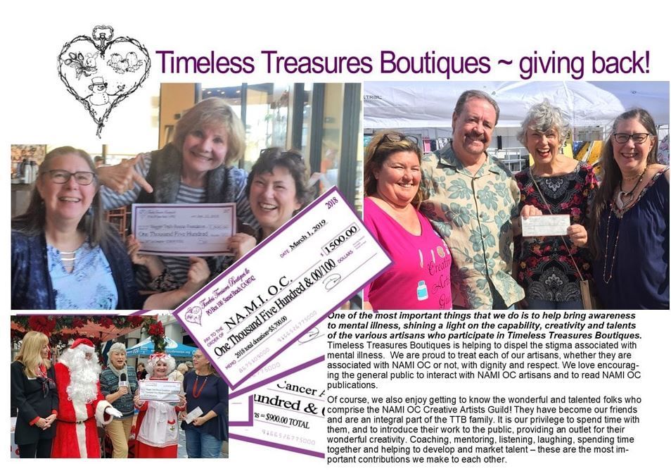 Timeless Treasures Boutiques support NAMI OC
