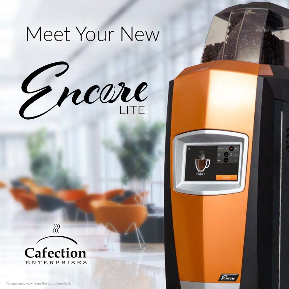 Meet Your New Encore Lite Brochure First Page — Chicago, IL — Avcoa Vending