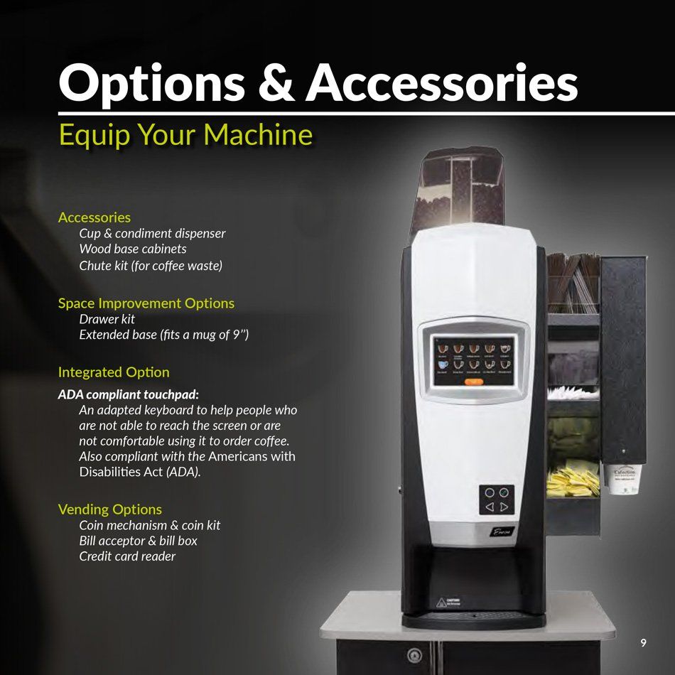 Meet Your New Encore Lite Brochure Ninth Page — Chicago, IL — Avcoa Vending