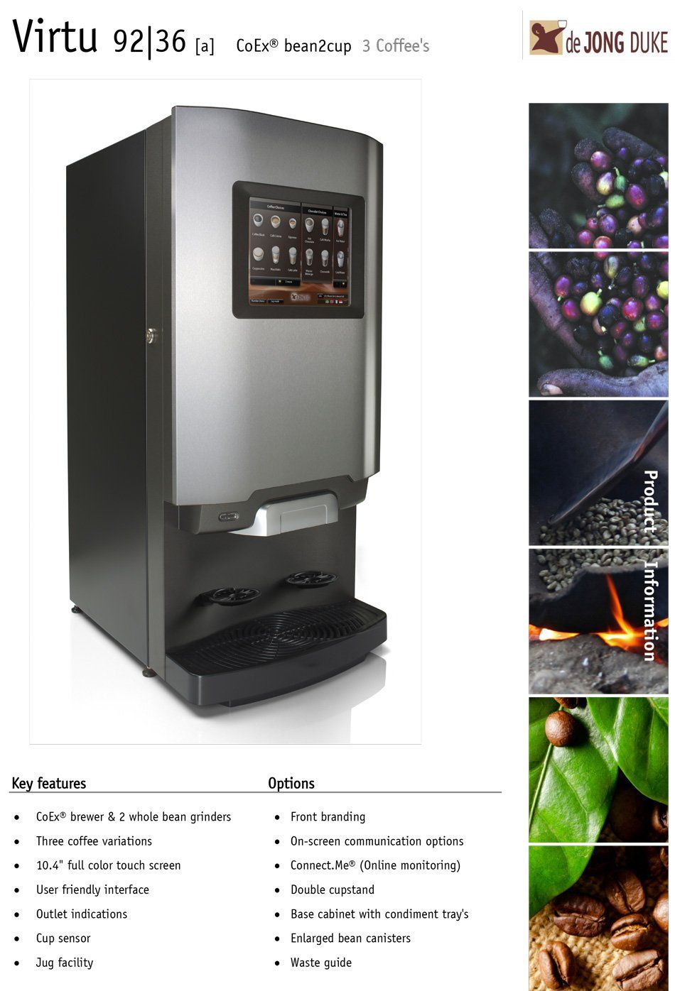 Virtue Brochure First Page — Chicago, IL — Avcoa Vending