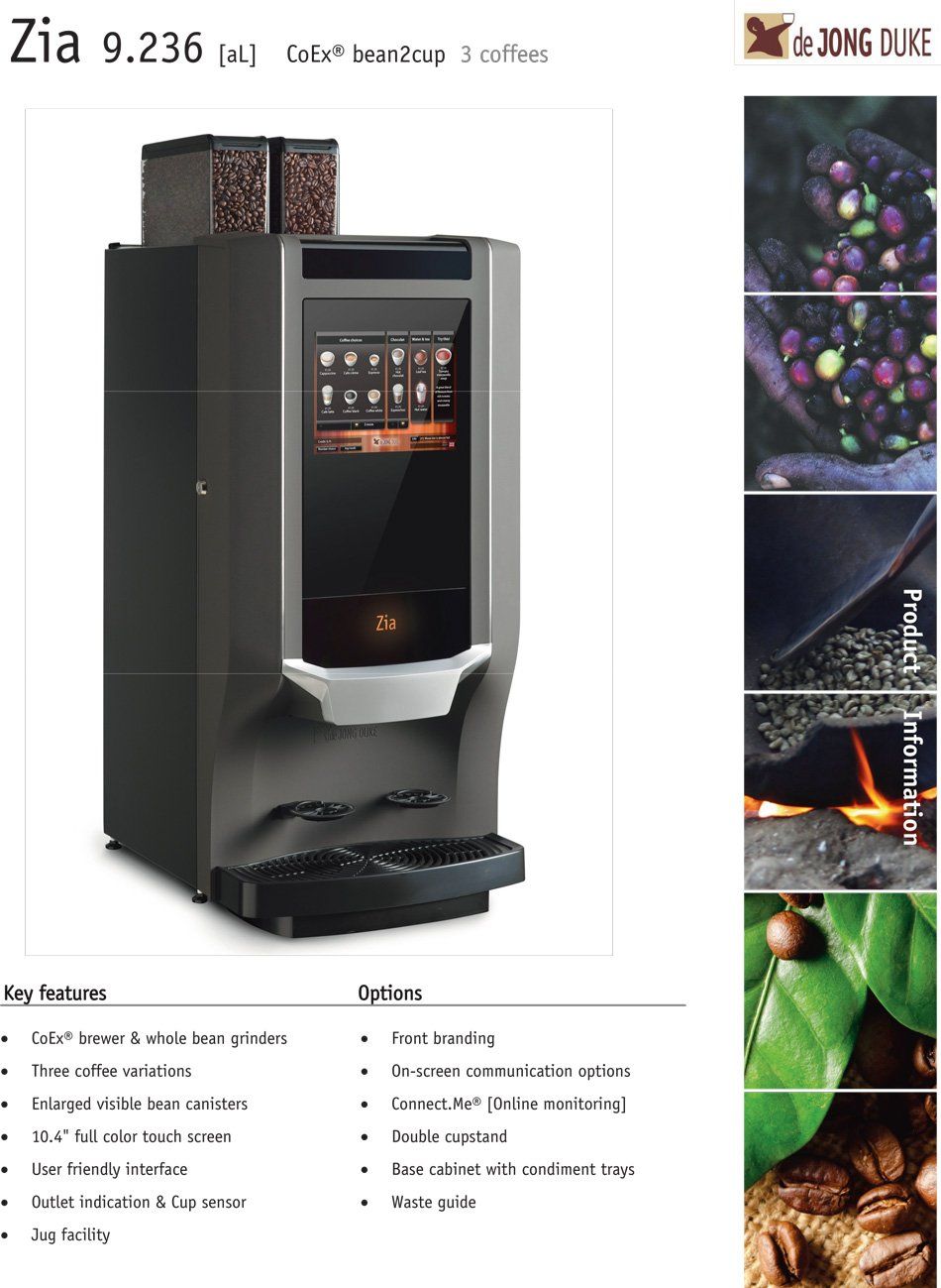 Zia Brochure First Page — Chicago, IL — Avcoa Vending