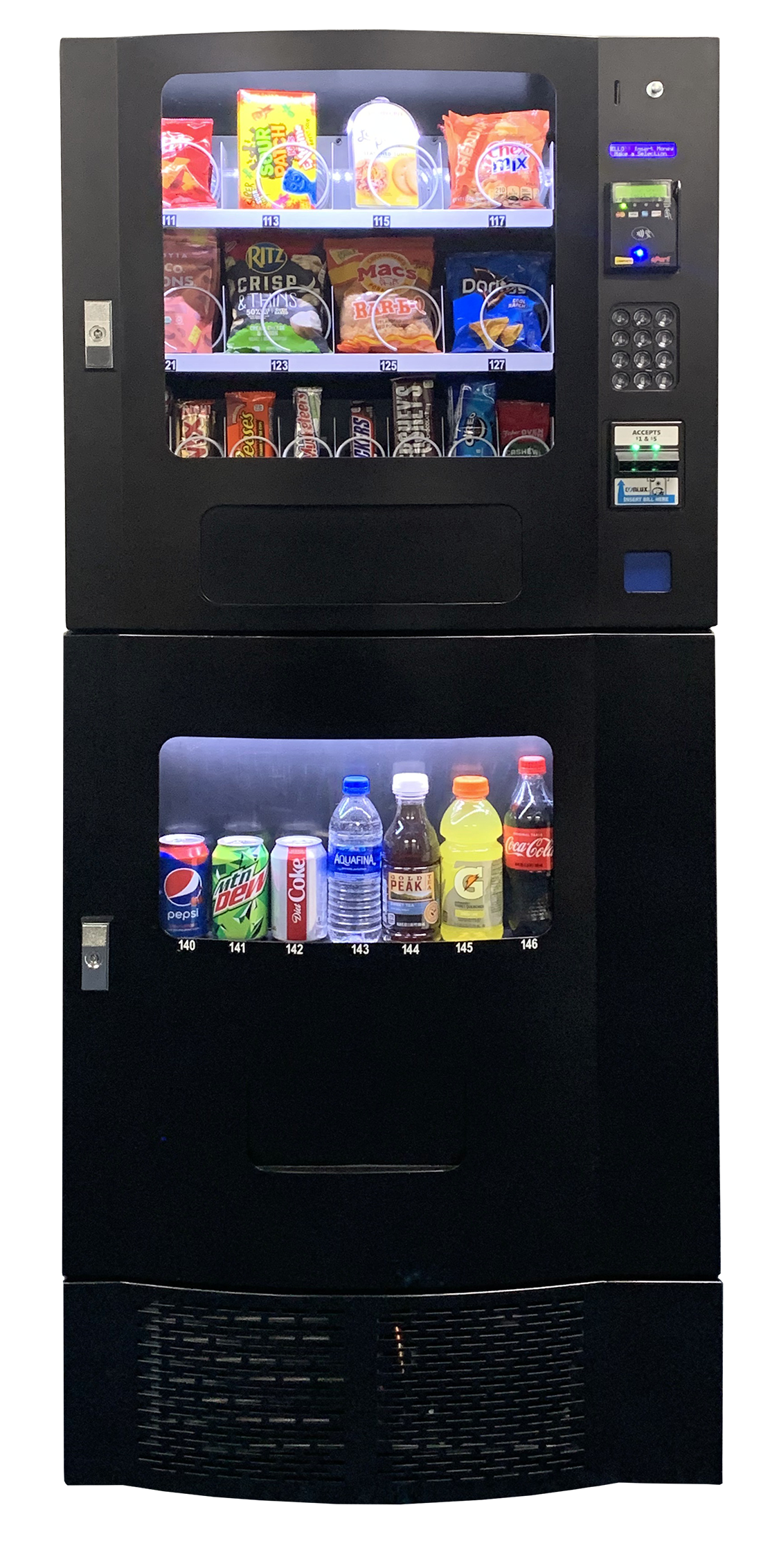 Black Vending Machine — Chicago, IL — Avcoa Vending
