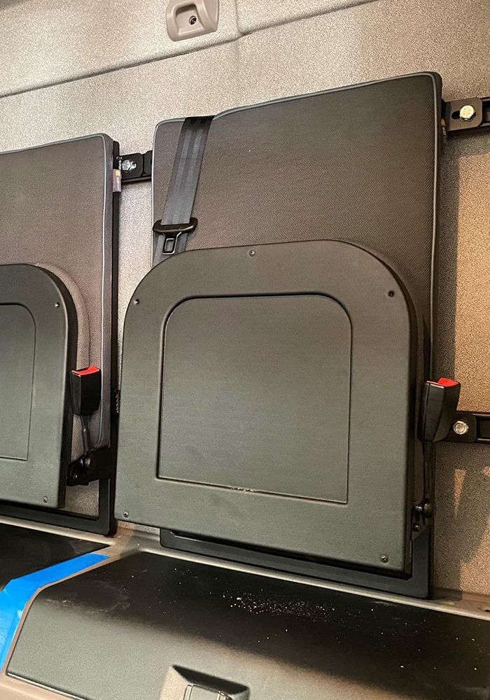Product Spotlight Flip-up Seats - seat up