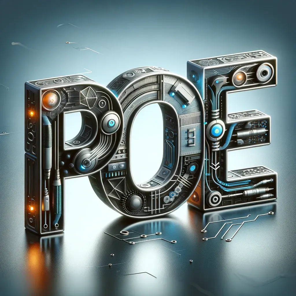 Image of text stating PoE