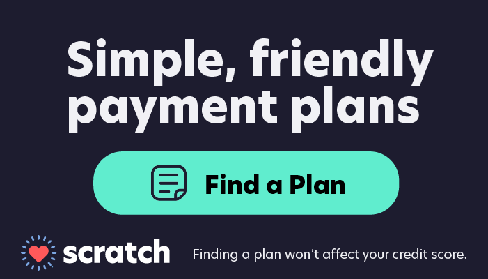 Ad for Scratch: Offers simple payment plans; includes a Ad for Scratch: Offers simple payment plans; includes a