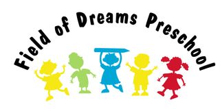 A colorful logo for field of dreams preschool