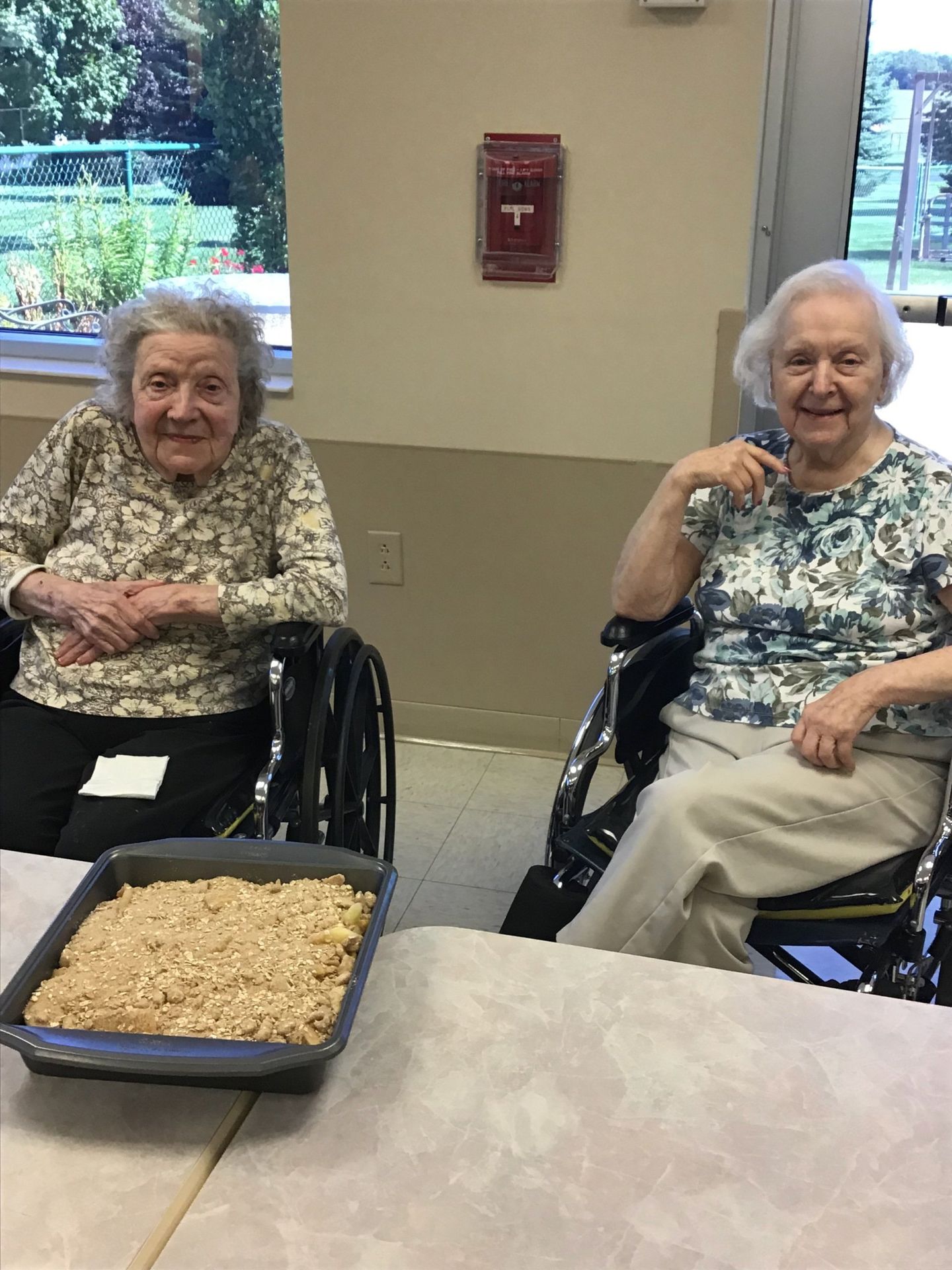 Elders making food at Lenawee Medical Care Facility in Adrian, MI