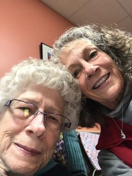 Elder with her Daughter at Lenawee Medical Care Facility in Adrian, MI