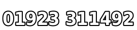 555-555-5555 text with white letters and black shadows.