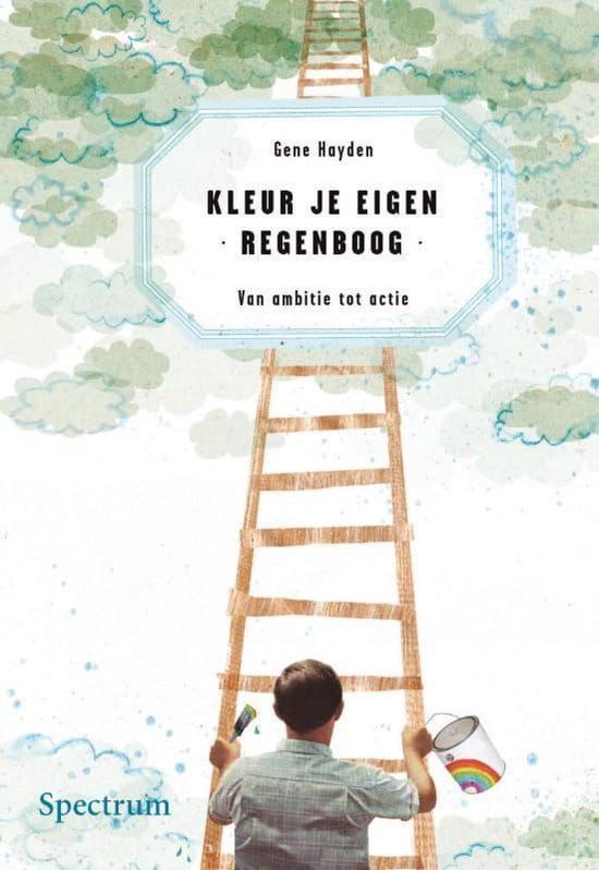 A book called kleur je eigen regenboog by gene hayden