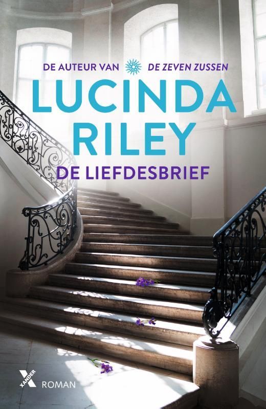 Een boek van lucinda riley heeft een afbeelding van een trap op de cover