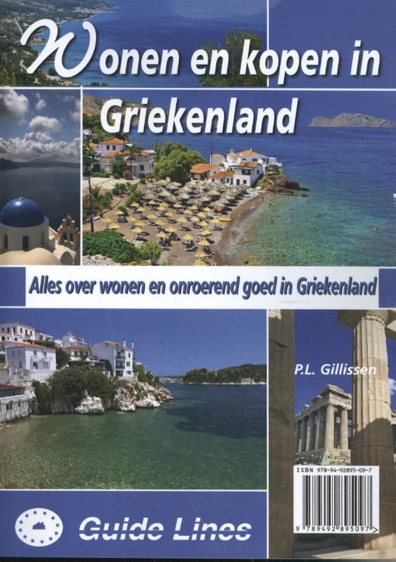 A book titled woonen en kopen in griekenland