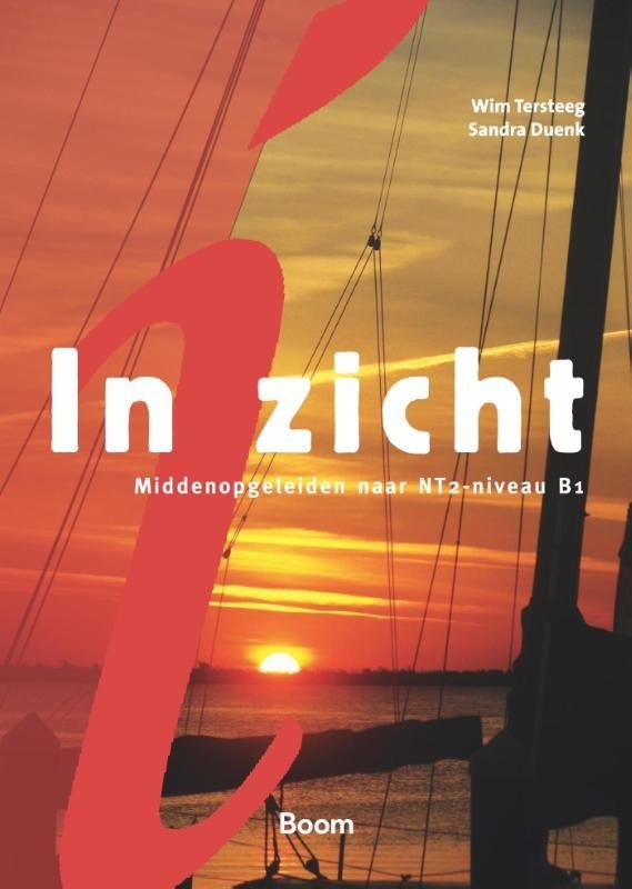 Een boek genaamd in zicht is geschreven in een vreemde taal