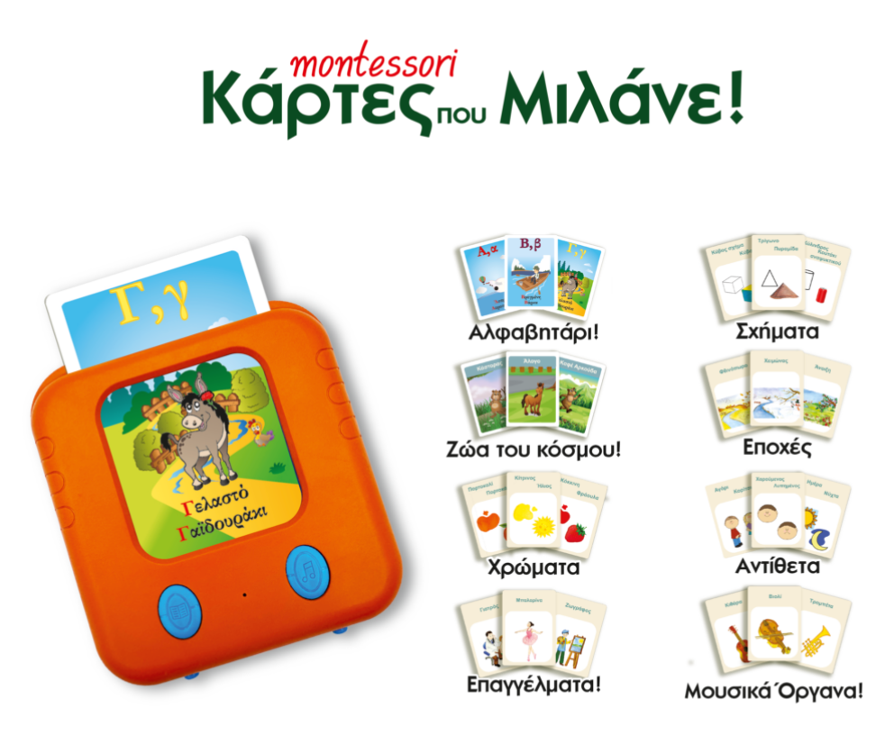 Montessori Κάρτες που Μιλάνε