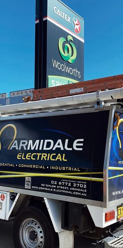 Armidale Electrical Service Vehicle — Electrical Contractors in Armidale, NSW