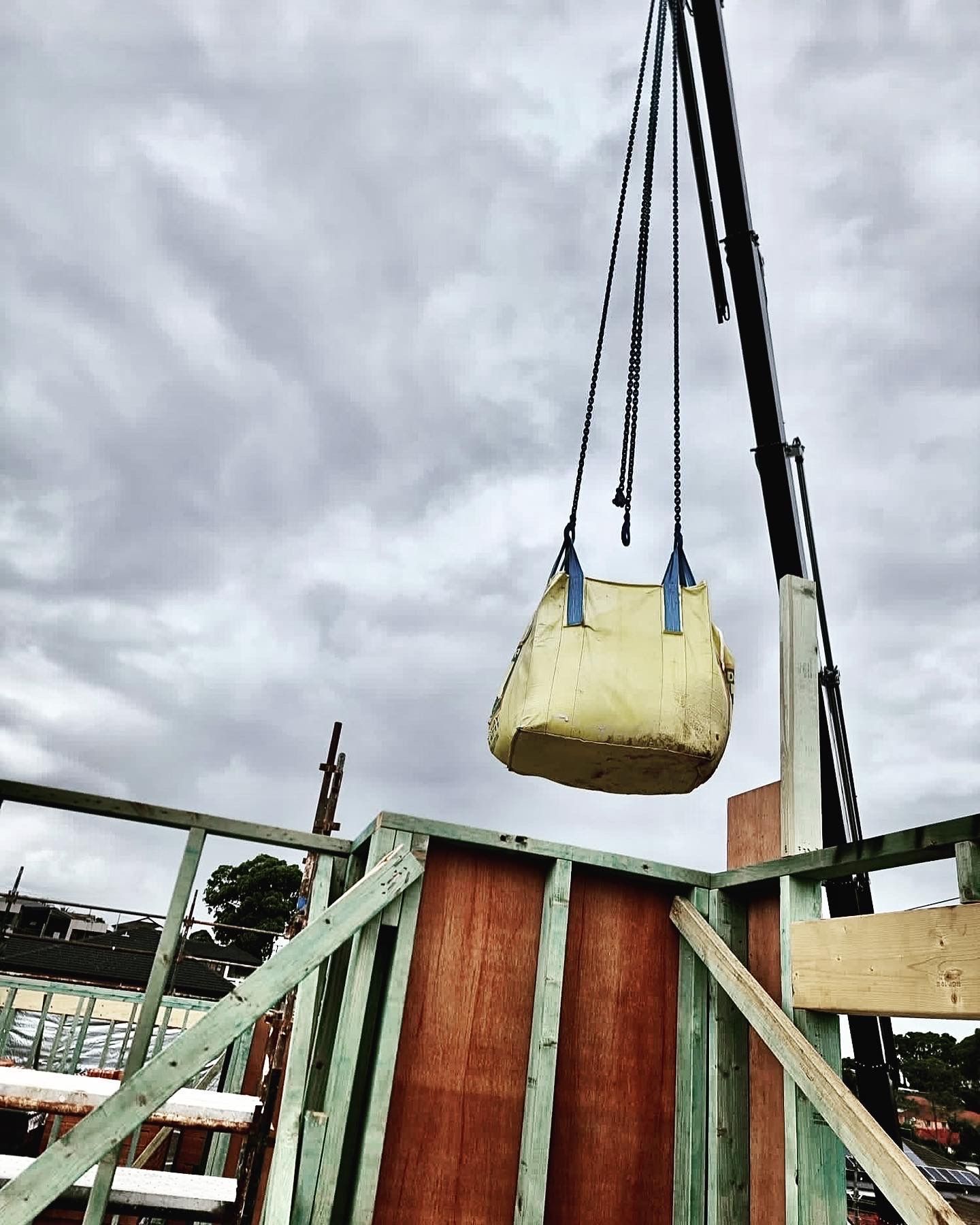 Lifting Sand on Condell Park — Sydney, NSW — Level8 Cranes