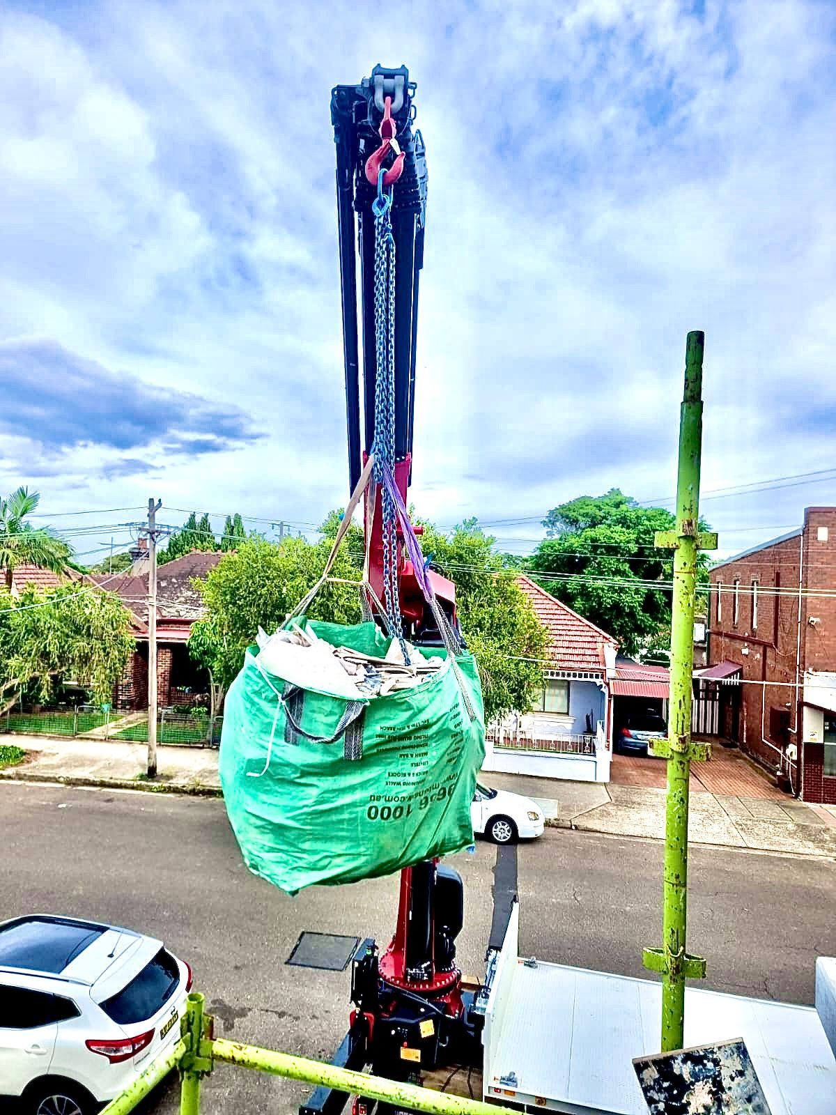 Earlwood Lifting Green Bag — Sydney, NSW — Level8 Cranes