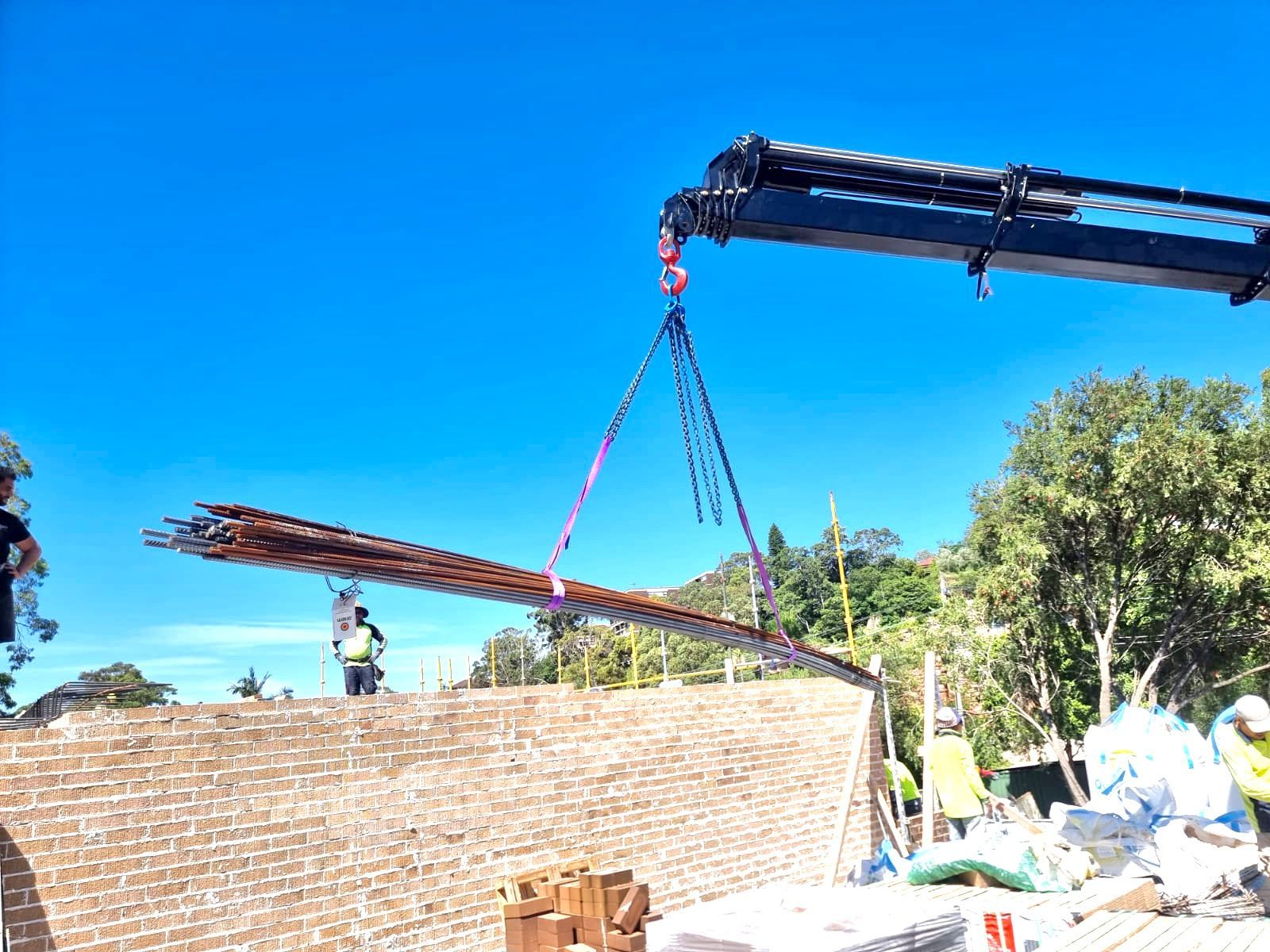 Earlwood Lifting Steel Bars — Sydney, NSW — Level8 Cranes