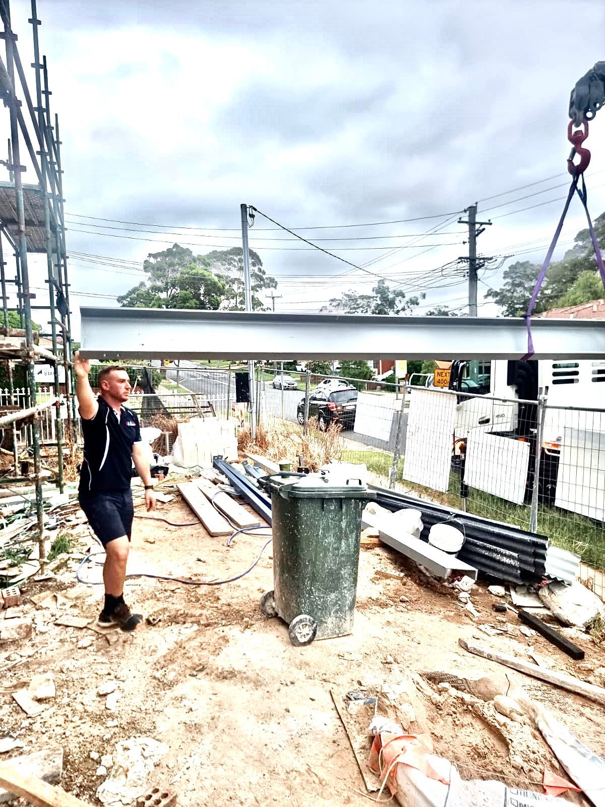 Residential Construction Site — Sydney, NSW — Level8 Cranes