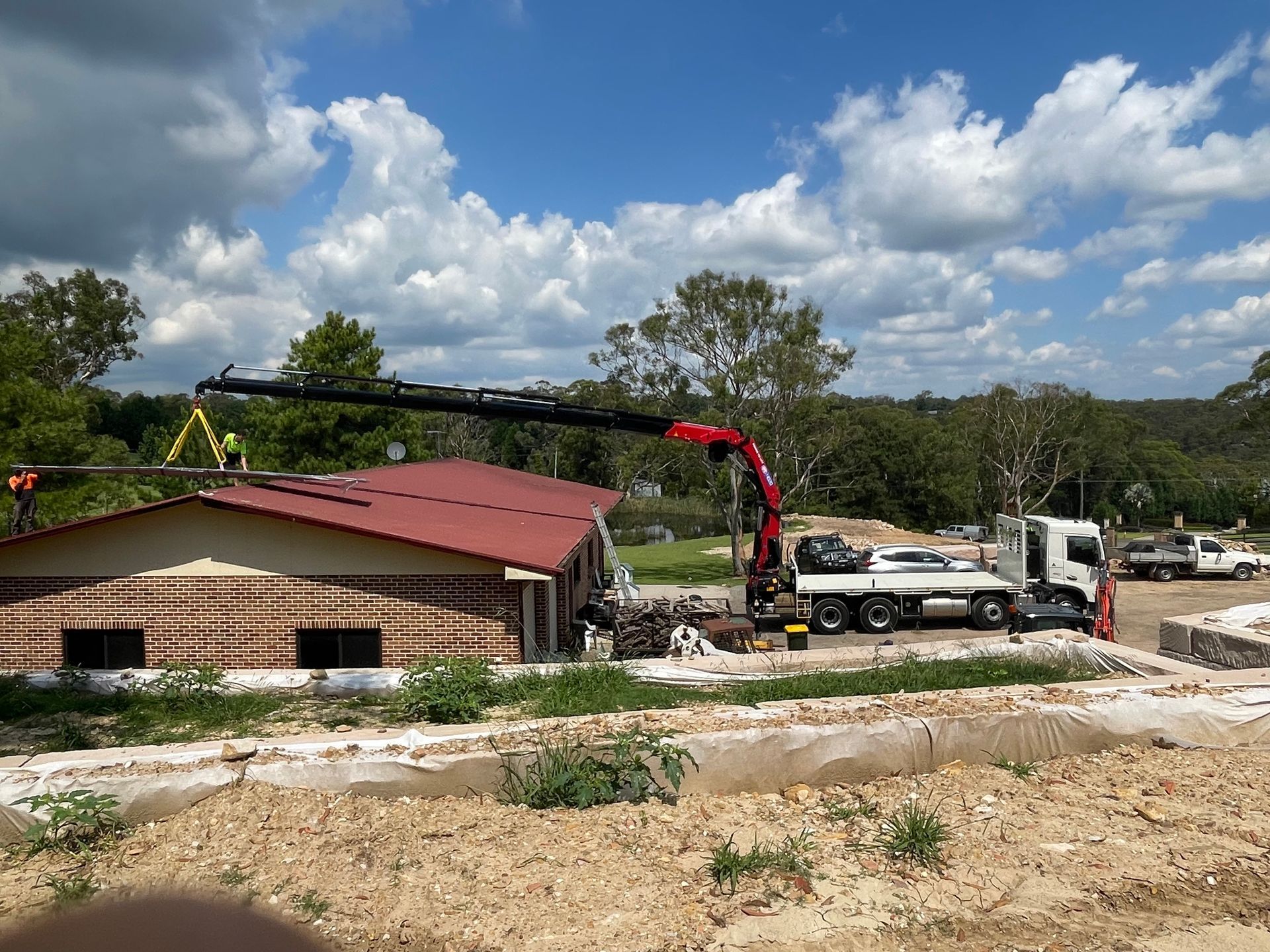 Lifting Roof on House — Sydney, NSW — Level8 Cranes