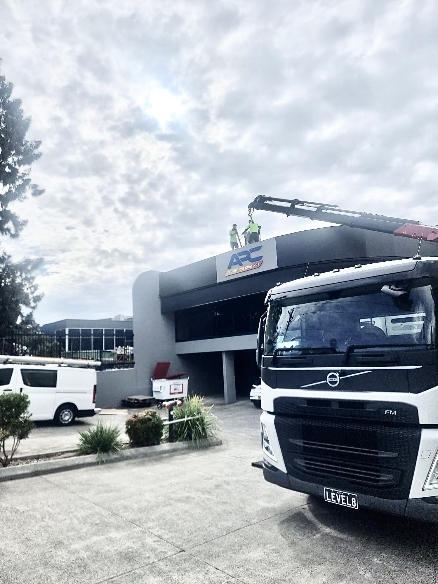 Installing Air Conditioning on APC Building — Sydney, NSW — Level8 Cranes