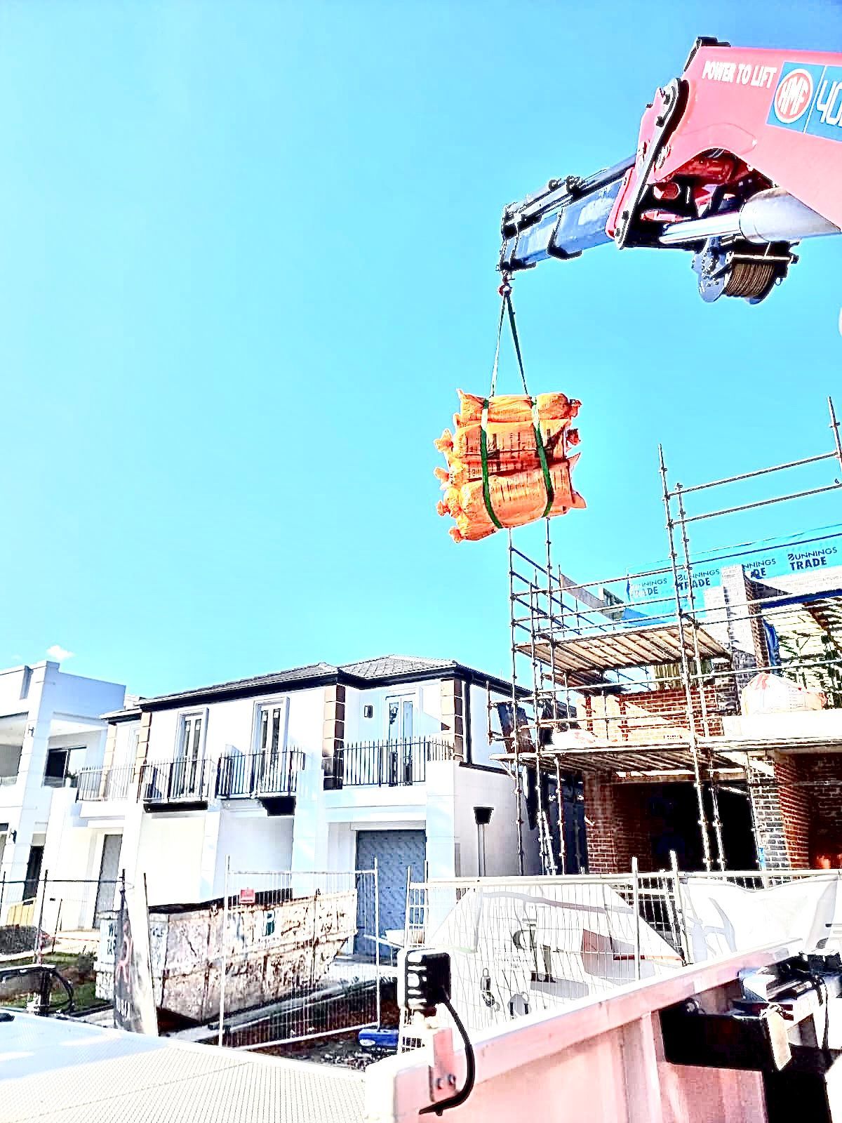 Lifting Bags on Site — Sydney, NSW — Level8 Cranes