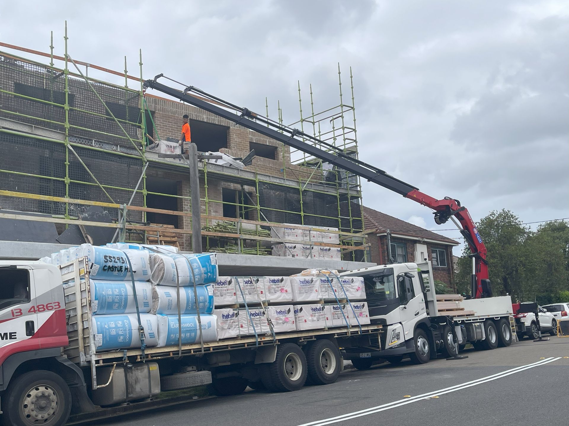 Hebel on Truck — Sydney, NSW — Level8 Cranes