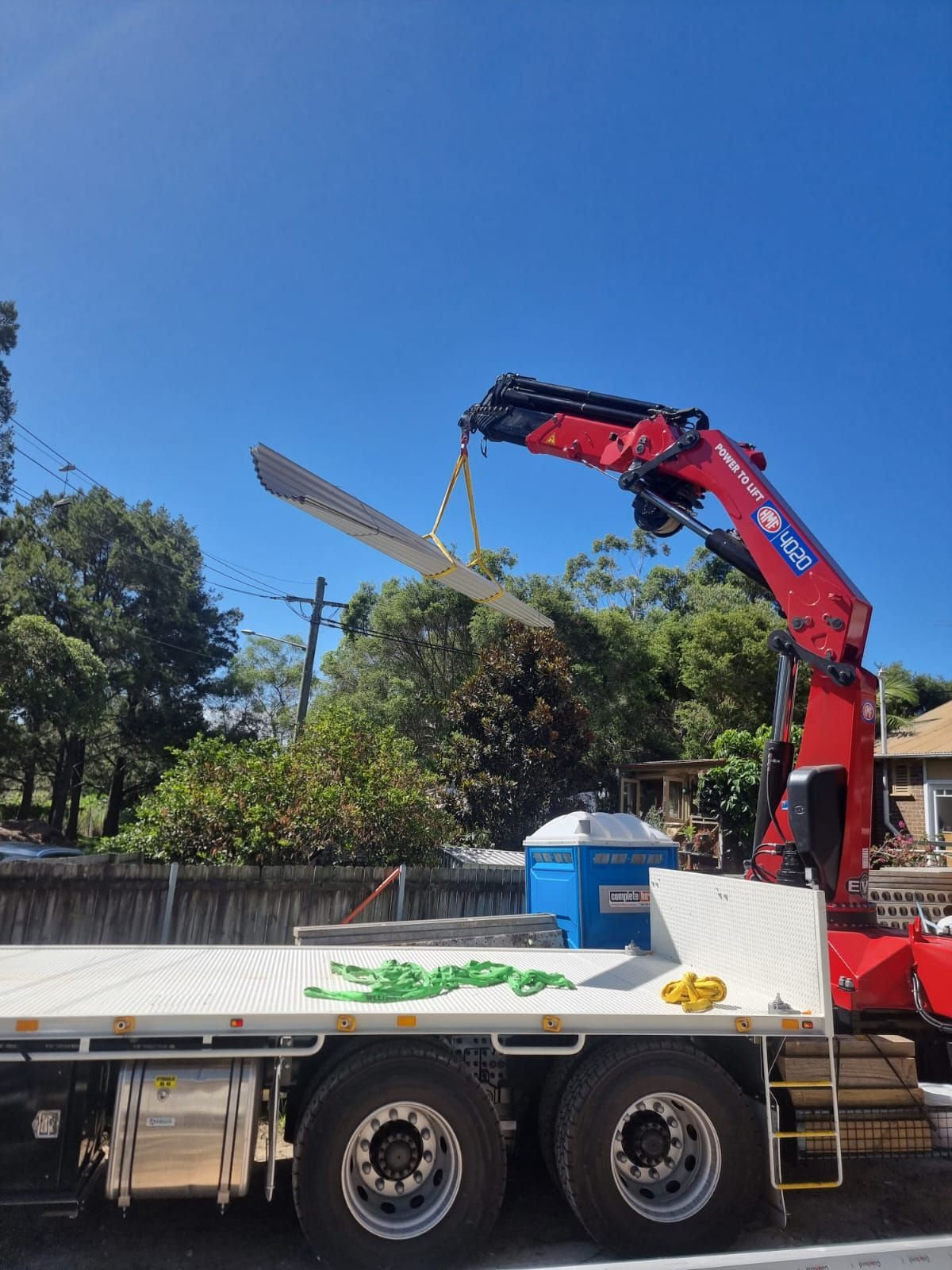 Leichhardt Lifting Metal Roof — Sydney, NSW — Level8 Cranes